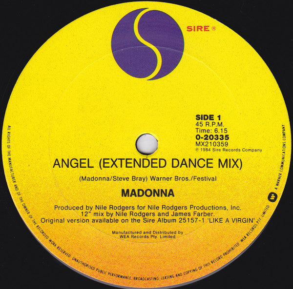 Madonna - Angel (Extended Dance Mix)