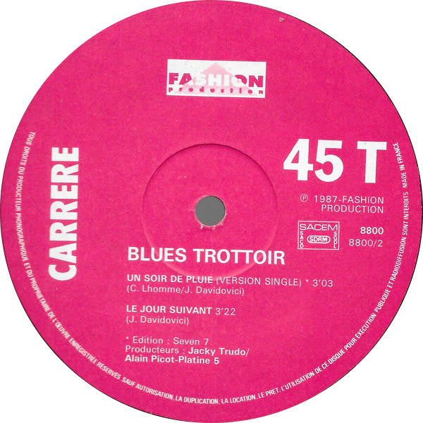 Blues Trottoir - Un Soir De Pluie