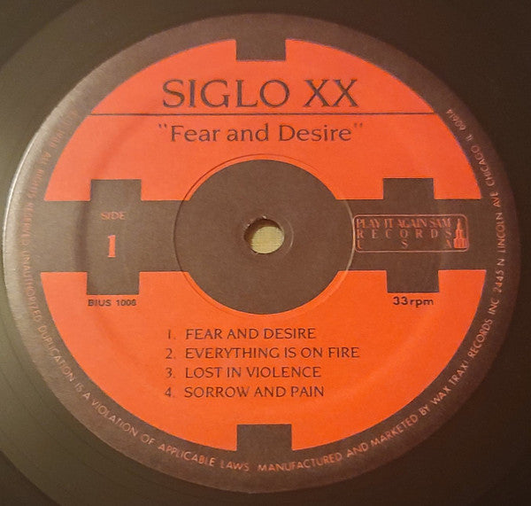 Siglo XX - Fear And Desire