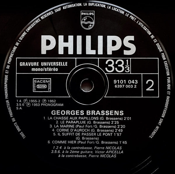 Georges Brassens - 1 - La Mauvaise Réputation