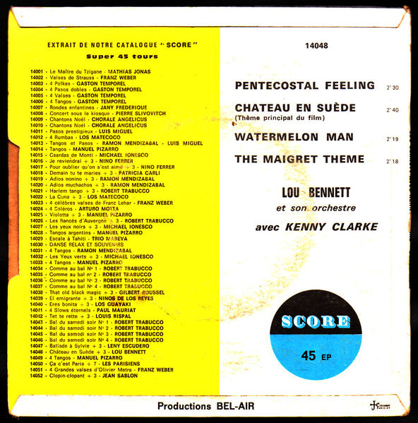 Lou Bennett Et Son Quintette Avec Kenny Clarke - Lou Bennett Et Son Quintette Avec Kenny Clarke