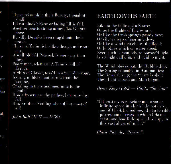 Current 93 - Earth Covers Earth