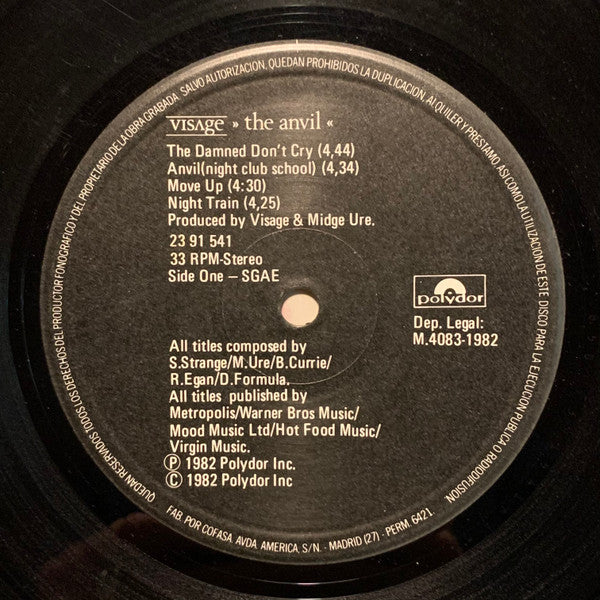 Visage - The Anvil