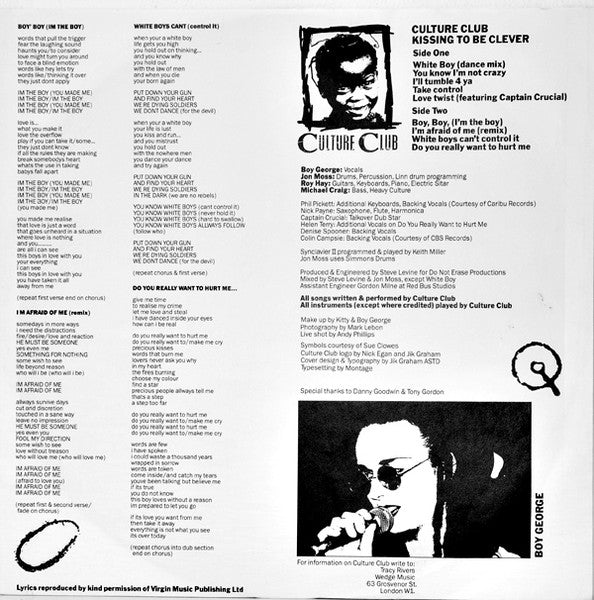 Culture Club - Kissing To Be Clever