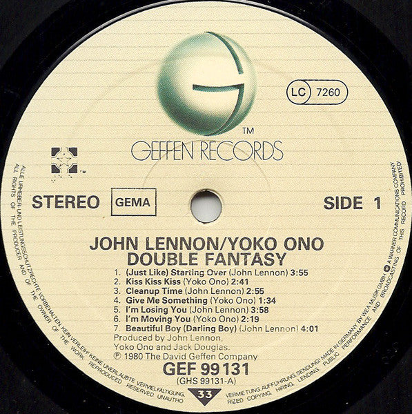 John Lennon & Yoko Ono - Double Fantasy