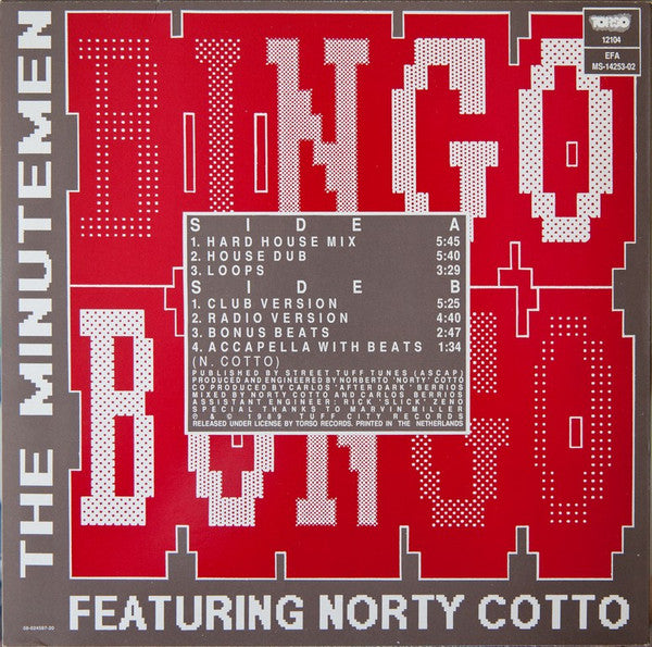 The Minutemen Featuring Norty Cotto - Bingo Bongo