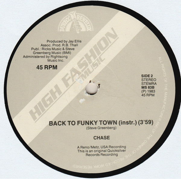 Chase (3) - Back To Funky Town