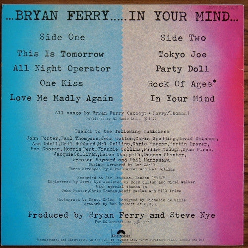 Bryan Ferry - In Your Mind