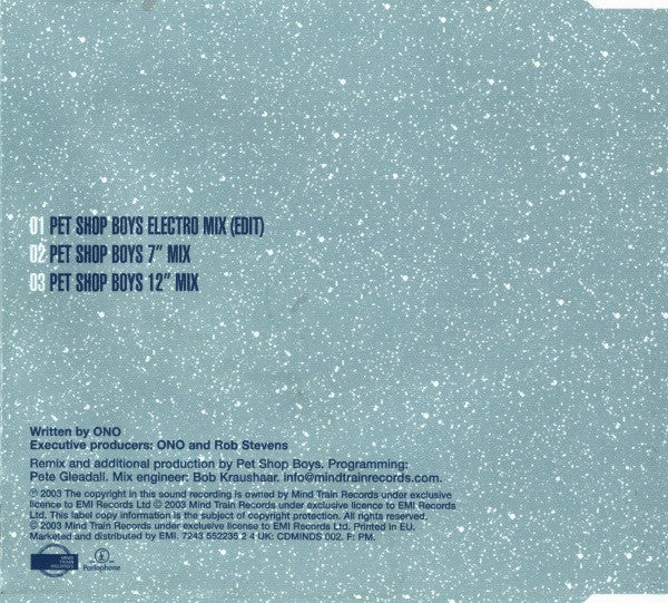 Yoko Ono - Walking On Thin Ice (Pet Shop Boys Remixes)