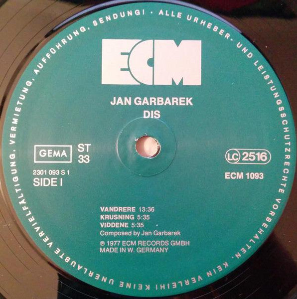 Jan Garbarek - Dis