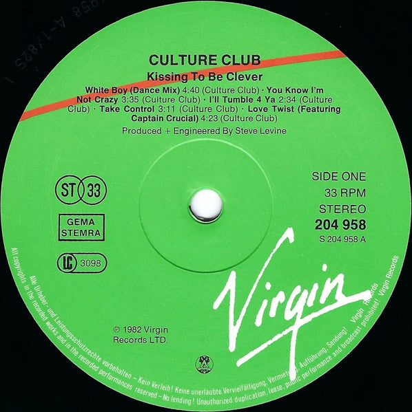 Culture Club - Kissing To Be Clever