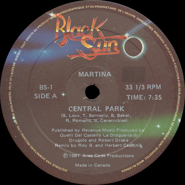 Martina - Central Park