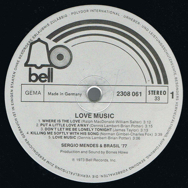Sérgio Mendes & Brasil '77 - Love Music