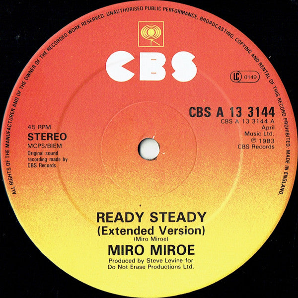 Miro Miroe - Ready Steady (Extended Version)