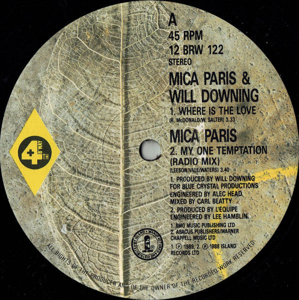 Mica Paris And Will Downing - Where Is The Love