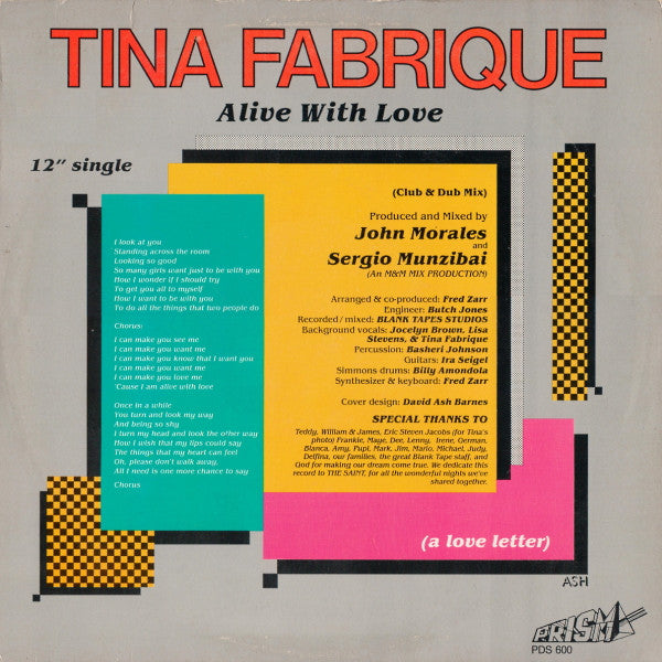 Tina Fabrique - Alive With Love (A Love Letter)