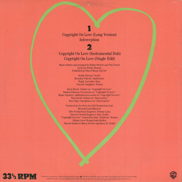 Bobby Stewart - Copyright On Love