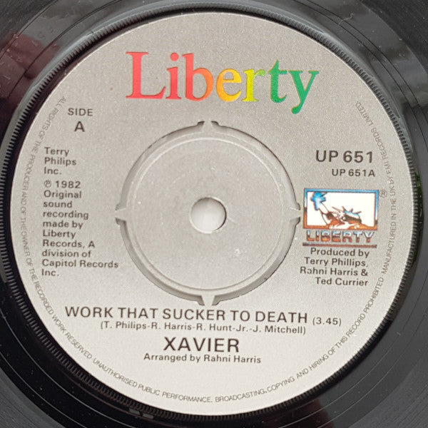Xavier (2) Featuring George Clinton & Bootsy Collins - Work That Sucker To Death / Love Is On The One