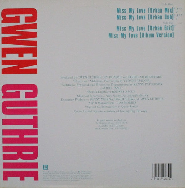 Gwen Guthrie - Miss My Love