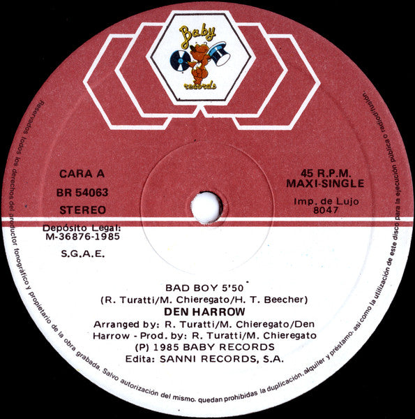 Den Harrow - Bad Boy