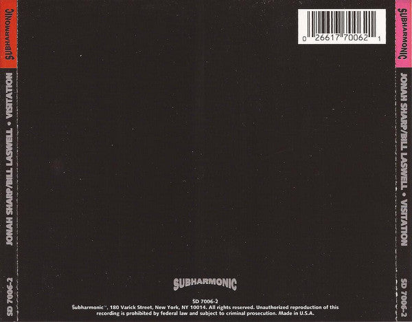 Jonah Sharp / Bill Laswell - Visitation