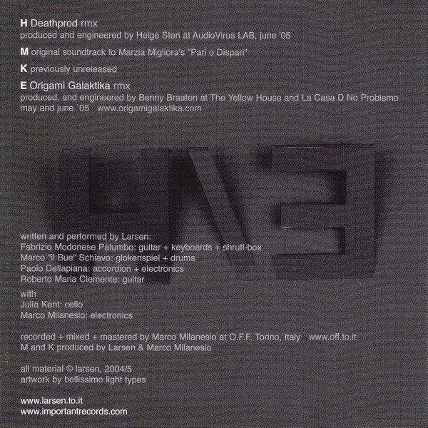 Larsen - HMKE EP