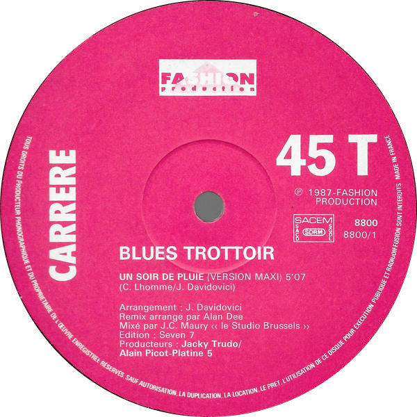 Blues Trottoir - Un Soir De Pluie