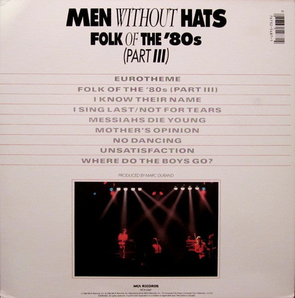 Men Without Hats - Folk Of The '80s (Part III)