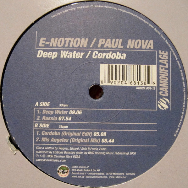 E-Notion / Paul Nova - Deep Water / Cordoba