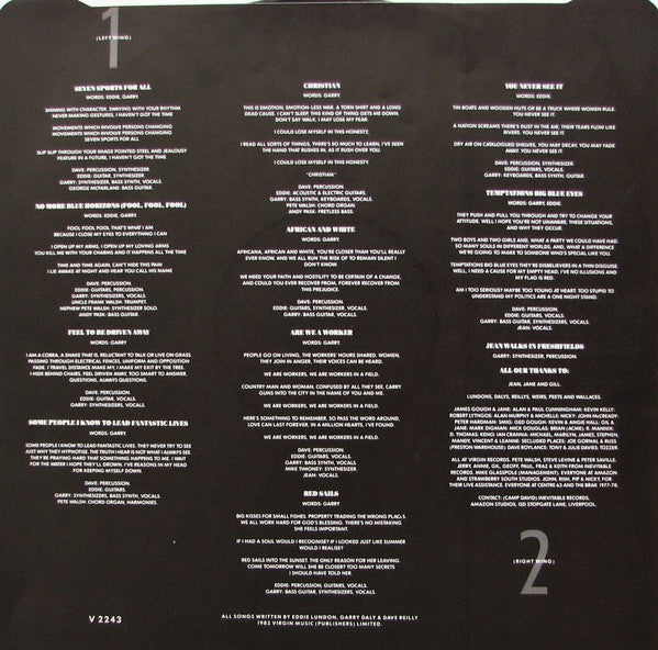 China Crisis - Difficult Shapes & Passive Rhythms - Some People Think It's Fun To Entertain