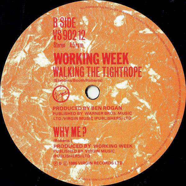 Working Week - Don't Touch My Friend = Touche Pas A Mon Pote