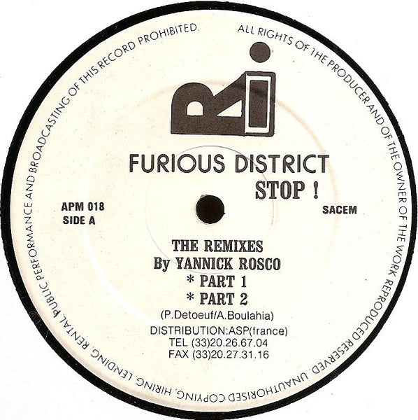 Furious District - Stop (The Remixes)