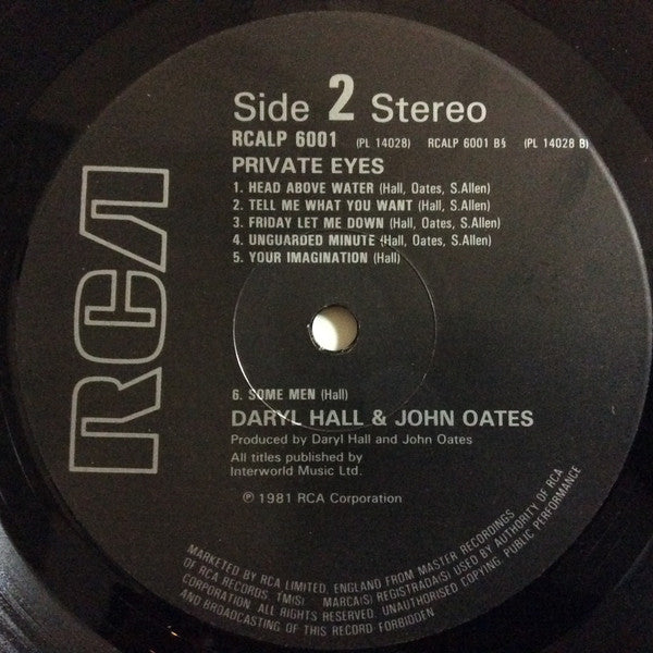 Daryl Hall & John Oates - Private Eyes