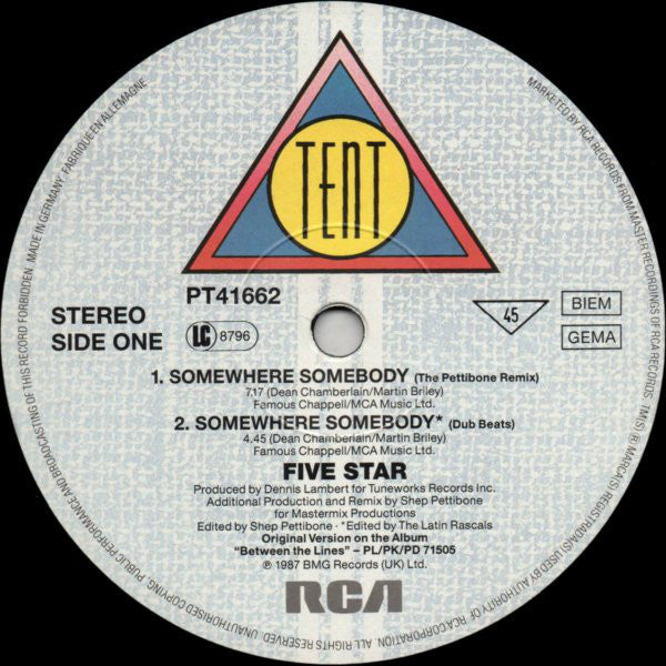 Five Star - Somewhere Somebody (The Pettibone Remix)