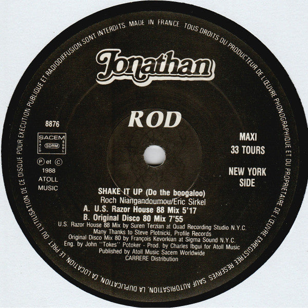 Rod - Shake It Up (Do The Boogaloo)