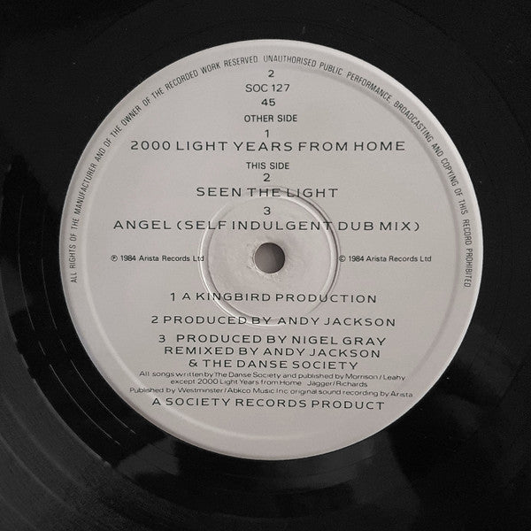 The Danse Society - 2000 Light Years From Home