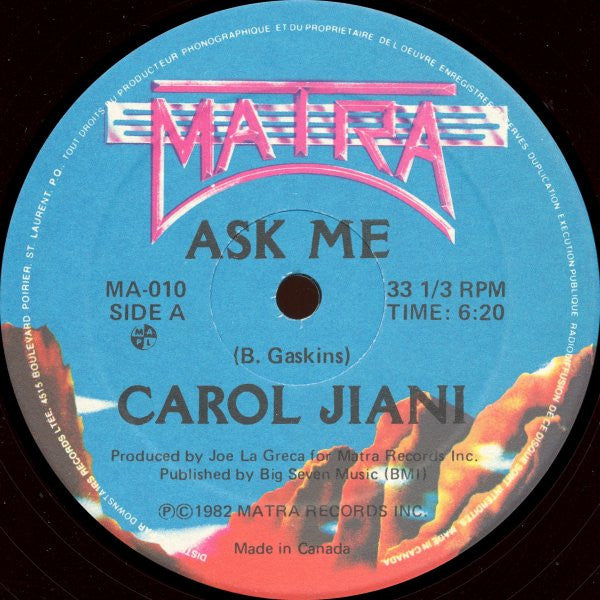 Carol Jiani - Ask Me