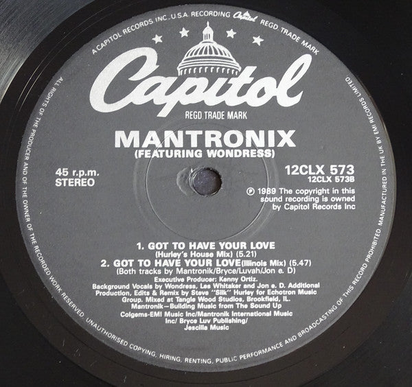 Mantronix Featuring Wondress Hutchinson - Take Your Time (Remix)