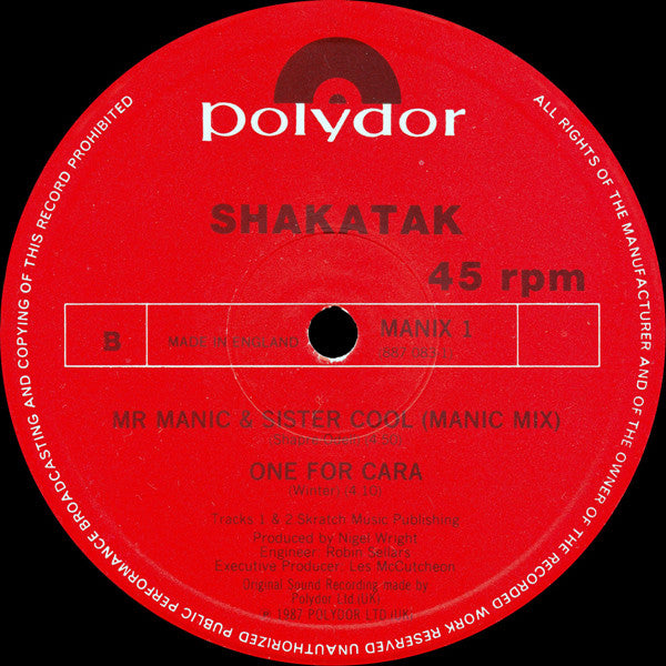Shakatak - Mr. Manic & Sister Cool (Cool Mix)