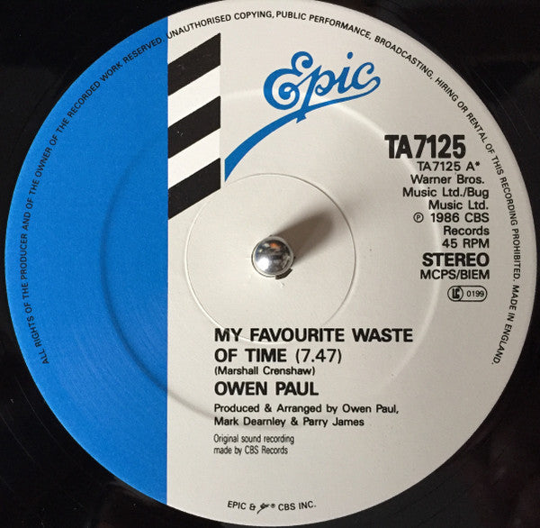 Owen Paul - My Favourite Waste Of Time