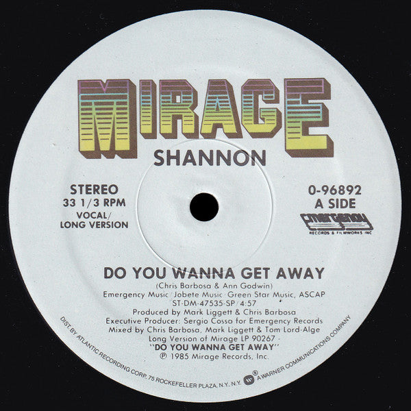 Shannon - Do You Wanna Get Away