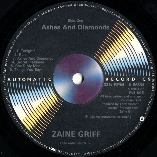Zaine Griff - Ashes And Diamonds