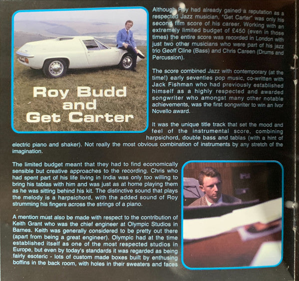 Roy Budd - Get Carter - An Original Soundtrack Recording
