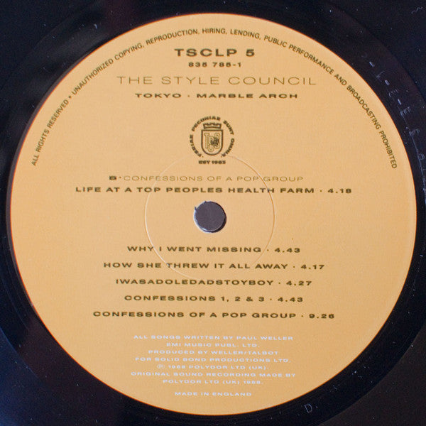 The Style Council - Confessions Of A Pop Group