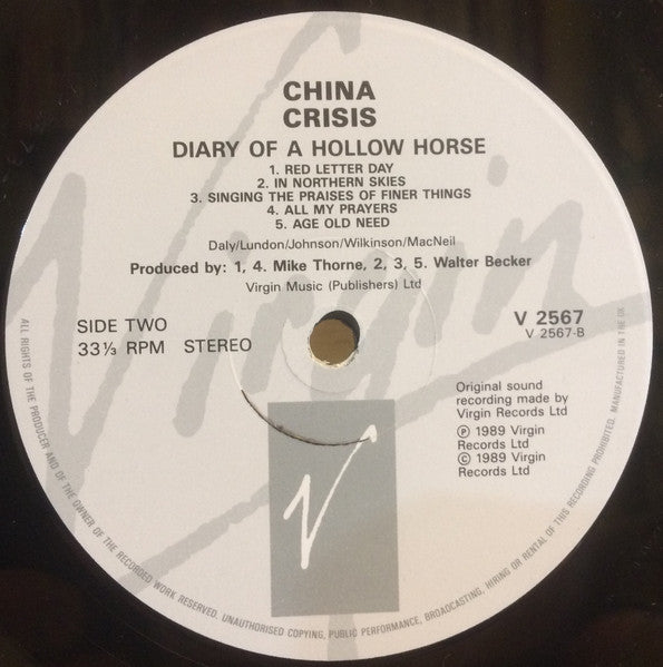 China Crisis - Diary Of A Hollow Horse
