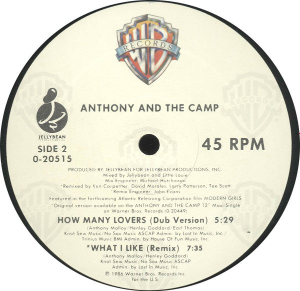 Anthony And The Camp - How Many Lovers