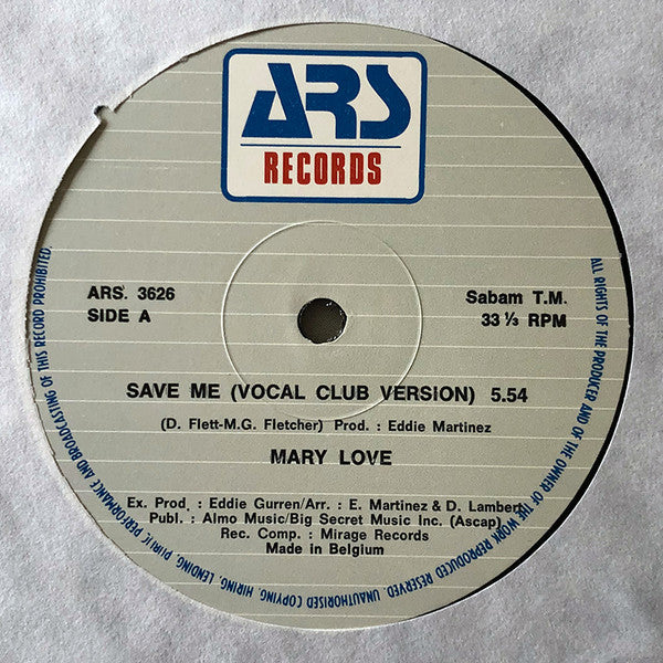 Mary Love - Save Me