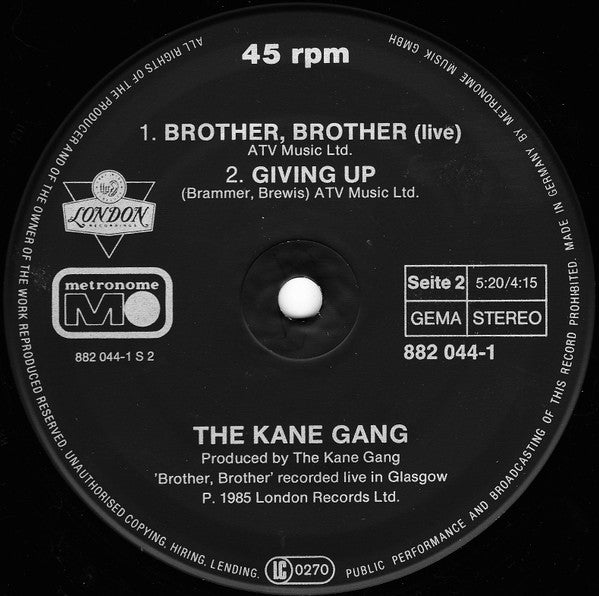 The Kane Gang - Gun Law