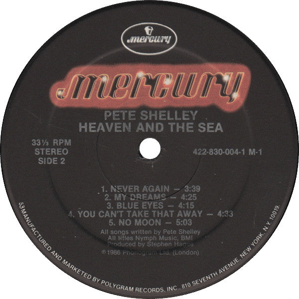 Pete Shelley - Heaven And The Sea