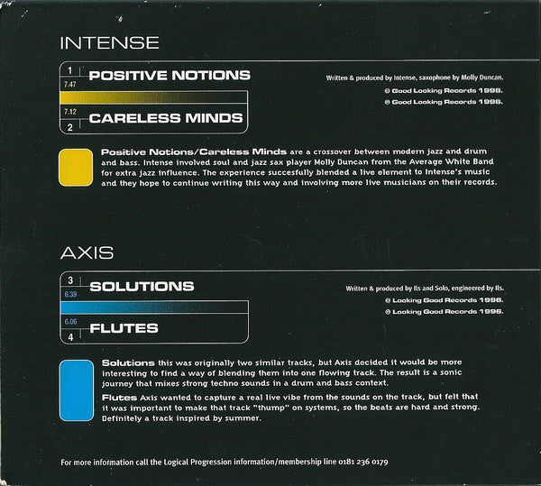 Intense / Axis (5) - Positive Notions / Careless Minds / Solutions / Flutes